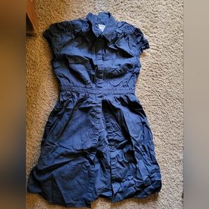 Old Navy Uniform Button Up Dress